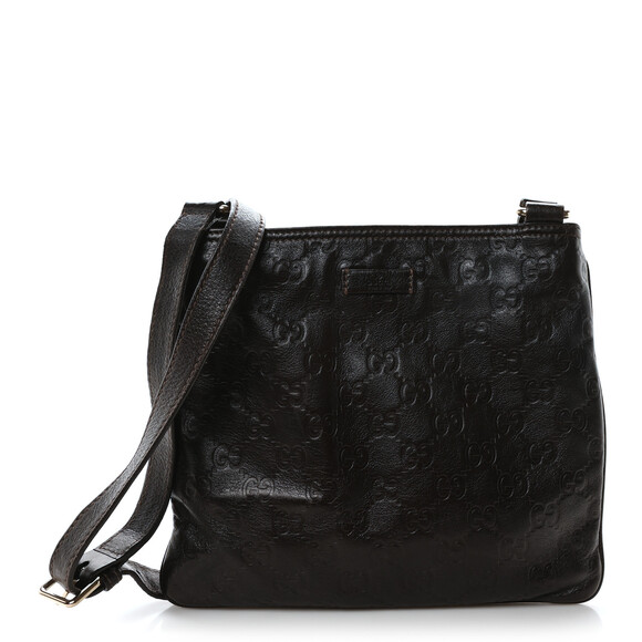Gucci Guccissima Small Flat Messenger #182886G51B - Picture 1 of 10
